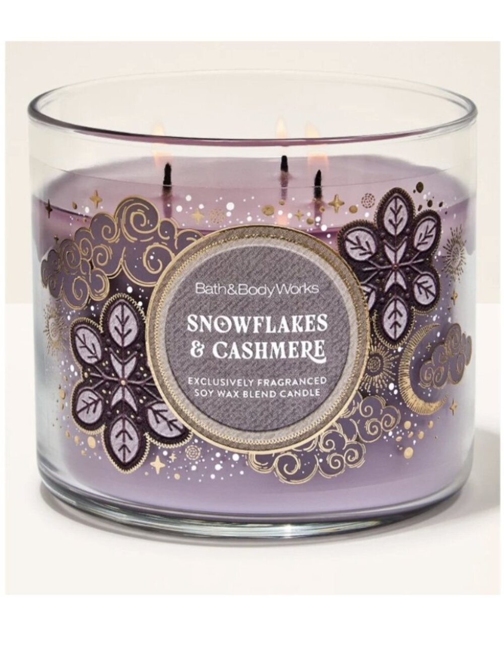 ”Snowflakes & Cashmere” 3-Wick Candle by Bath & Body Works